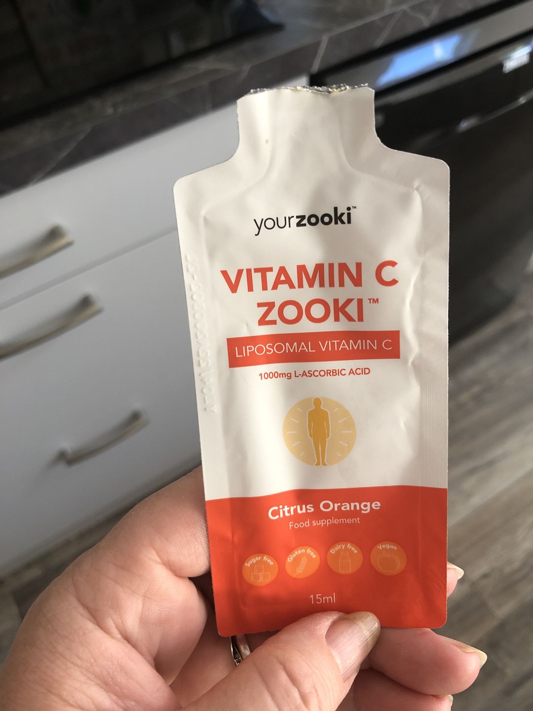 Customer photo review of Zooki Vitamin C Citrus Orange
