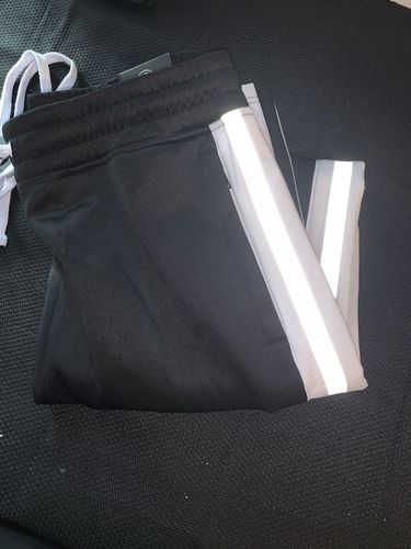 Customer photo review of Reflective Tape Track Pants Black (1A1-450)