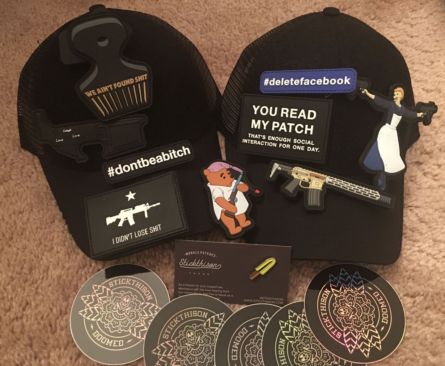 Customer photo review of Q Honey Badger Patch