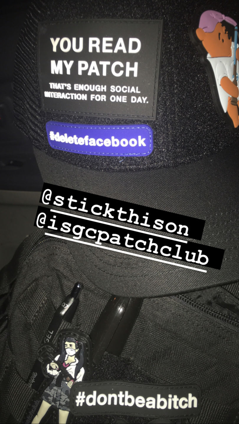 Customer photo review of STO Tactical Velcro Morale Patch Hat W/PVC Patch