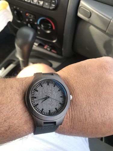 Customer photo review of Bamboo Watch