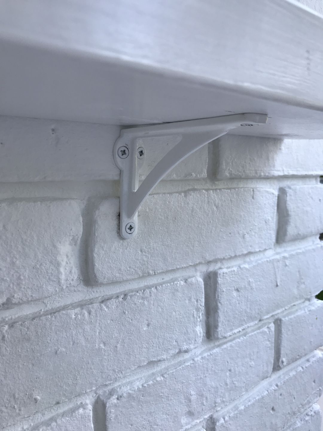 Customer photo review of 4.5 Inch Ironbridge Cast Iron Shelf Bracket