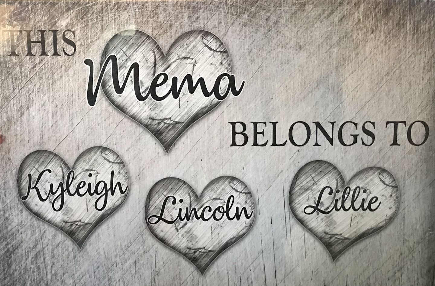 Customer photo review of Personalized "This Grandma Belongs To" Premium Canvas