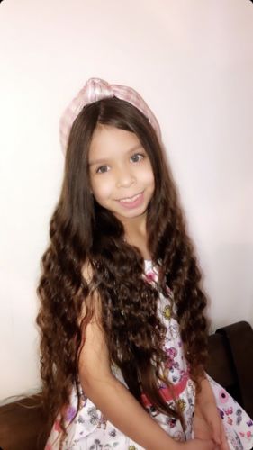 Customer photo review of METALLIC GINGHAM HEADBAND