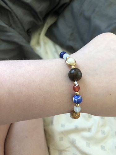 Customer photo review of Solar System Chakra Bracelet