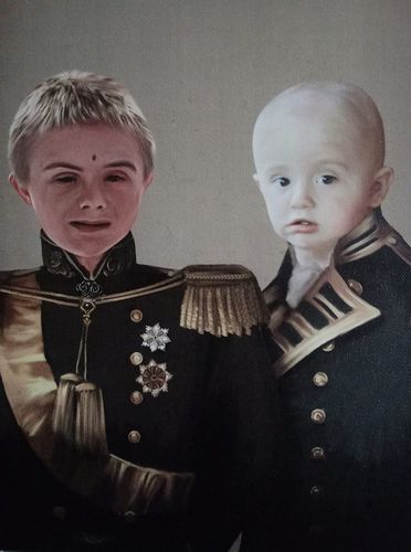 Customer photo review of The Brothers In Arms - Custom Canvas