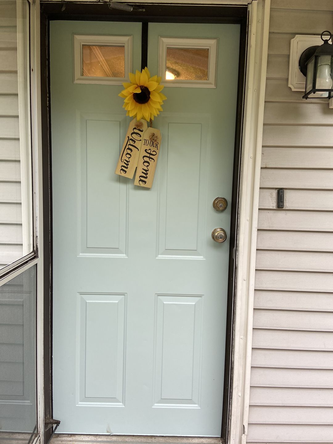 Customer photo review of Clear 1 Lite Glass and Frame Kit (6" x 8" Glass Size)