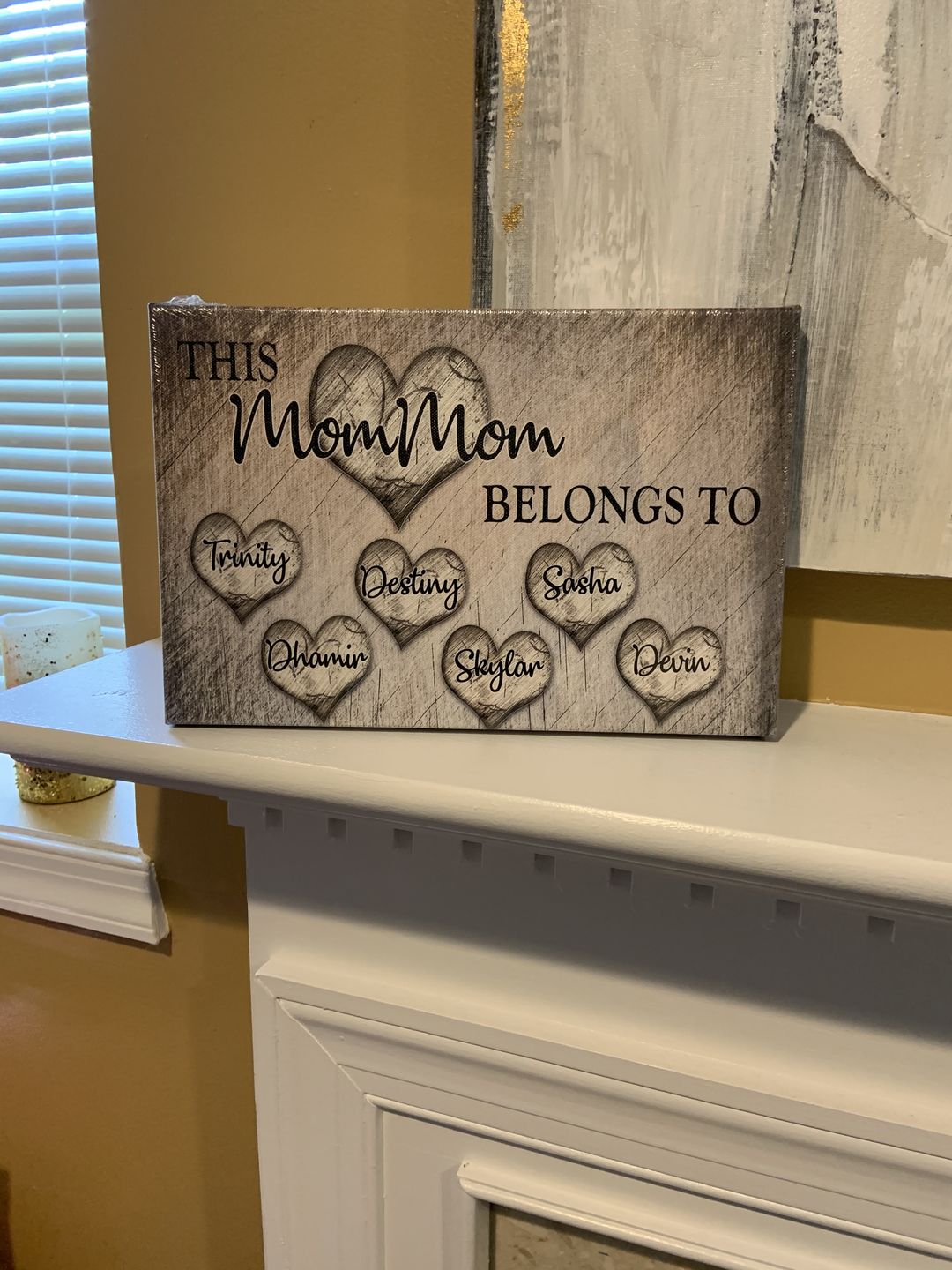 Customer photo review of Personalized "This Grandma Belongs To" Premium Canvas