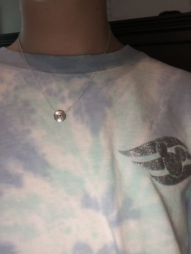 Customer photo review of Courage Necklace - Silver