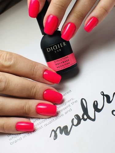 Customer photo review of Sculpture Polybase Didier Lab, Neon Pink, 10ml