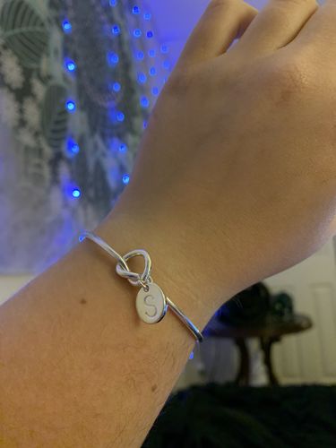 Customer photo review of AC Initial in Knot Bracelet