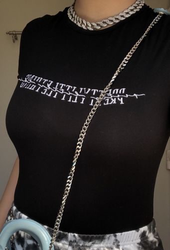 Customer photo review of Cuban Chain Silver