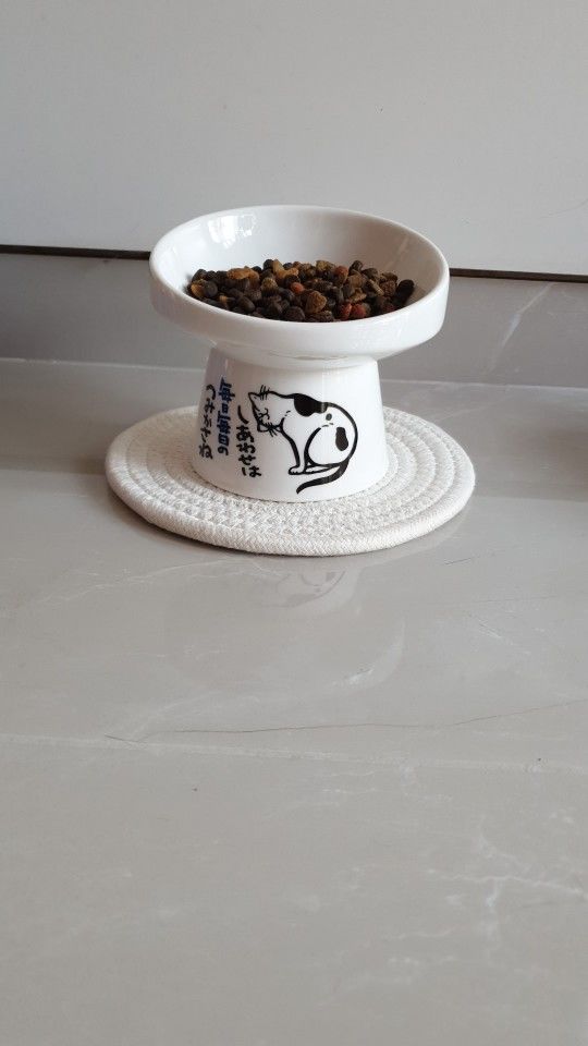 Customer photo review of Neko Raised Bowls