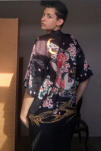 Customer photo review of Veste Kimono Symboles du Japon Femme