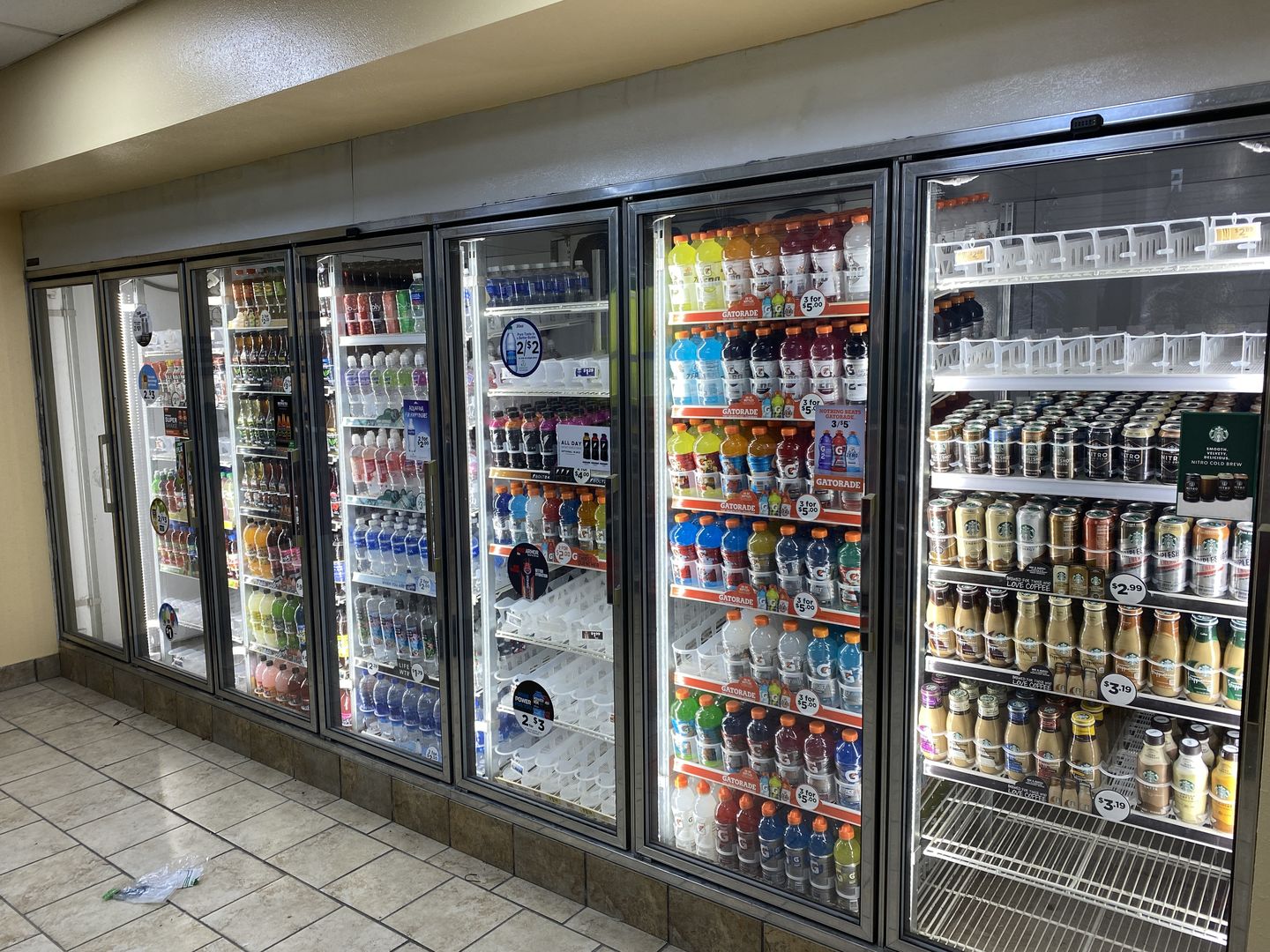 Customer photo review of T8 LED Cooler V Shape 6ft 40W 5000k Clear 5200 Lumens Rebate Eligible
