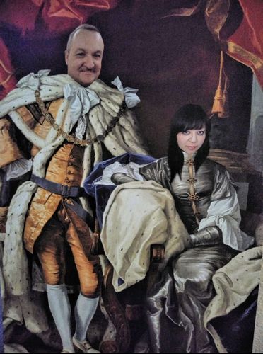 Customer photo review of The Royal Couple - Custom Canvas