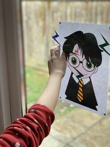 Customer photo review of Free Pin the Scar on Harry Potter Game