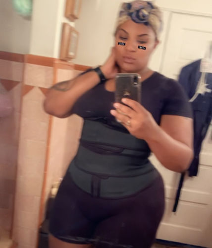 Customer photo review of LUX LATEX DOUBLE ABDOMINAL BELT