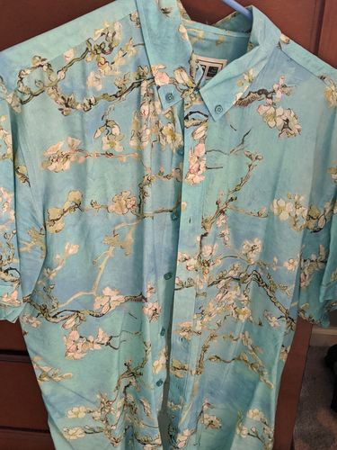 Customer photo review of Van Gogh Almond Blossom – Short Sleeve Shirt