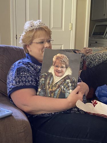 Customer photo review of The Sapphire Queen - Custom Canvas