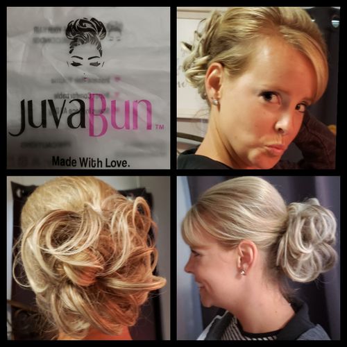 Customer photo review of JuvaBun Messy Bun