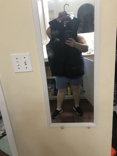 Customer photo review of Men's Zipper Neoprene Sauna Vest