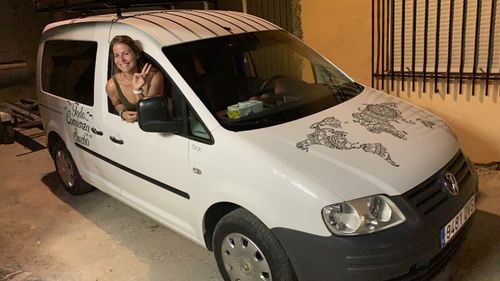 Customer photo review of Sticker Mappemonde Noir Mandala