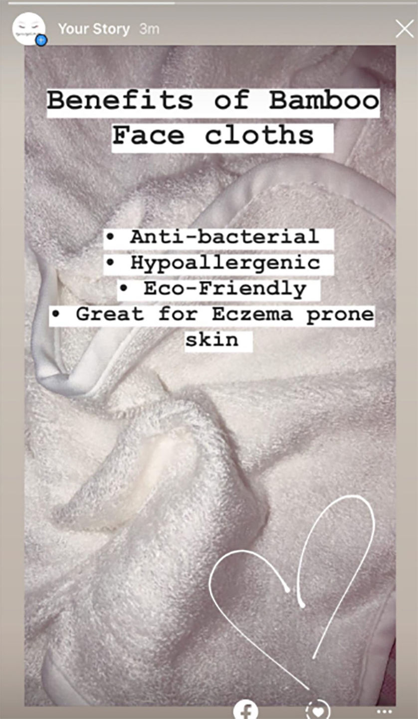 Customer photo review of DELUXE Baby Bamboo Washcloths