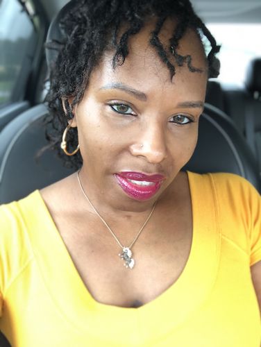 Customer photo review of Black Unicorn Necklace