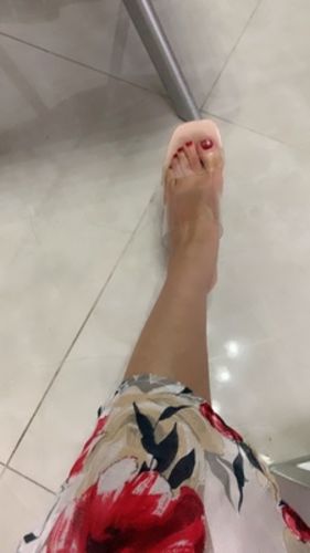 Customer photo review of Small Size Clear High Heeled Sandals BS160