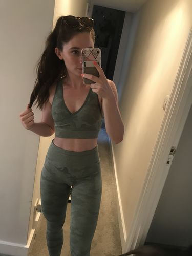 Customer photo review of Camo 2 Sports Bra Set