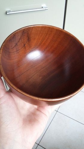 Customer photo review of KitchenDoctor® "3Pc's Handmade Japanese Style Wood Bowl Set"