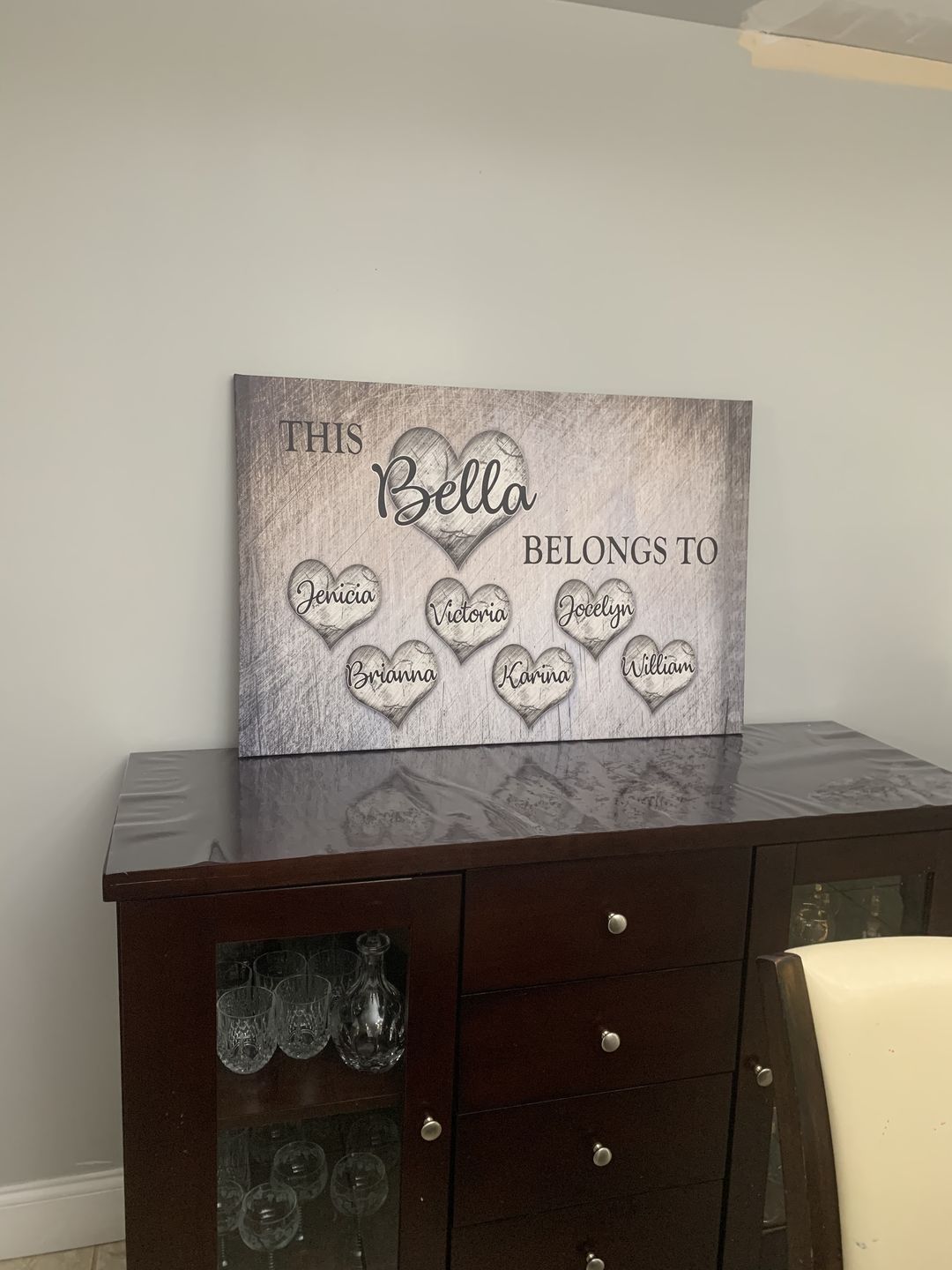 Customer photo review of Personalized "This Grandma Belongs To" Premium Canvas