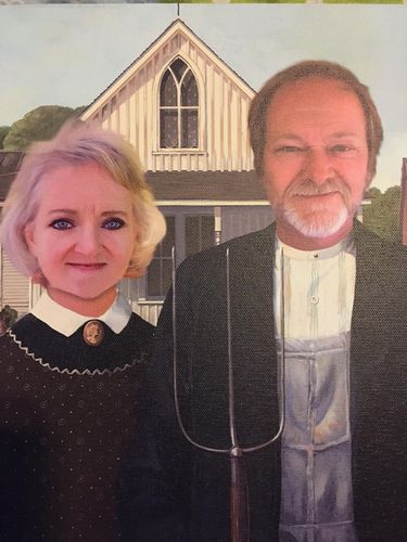 Customer photo review of The American Gothic - Custom Canvas