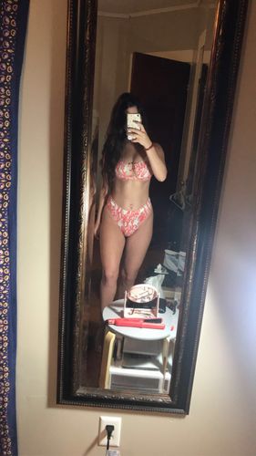 Customer photo review of Natasha High Waist Print Bikini