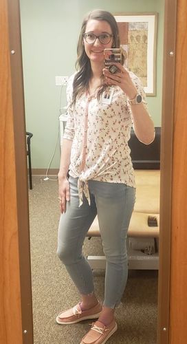 Customer photo review of Women's Canvas Lace-Up Loafers