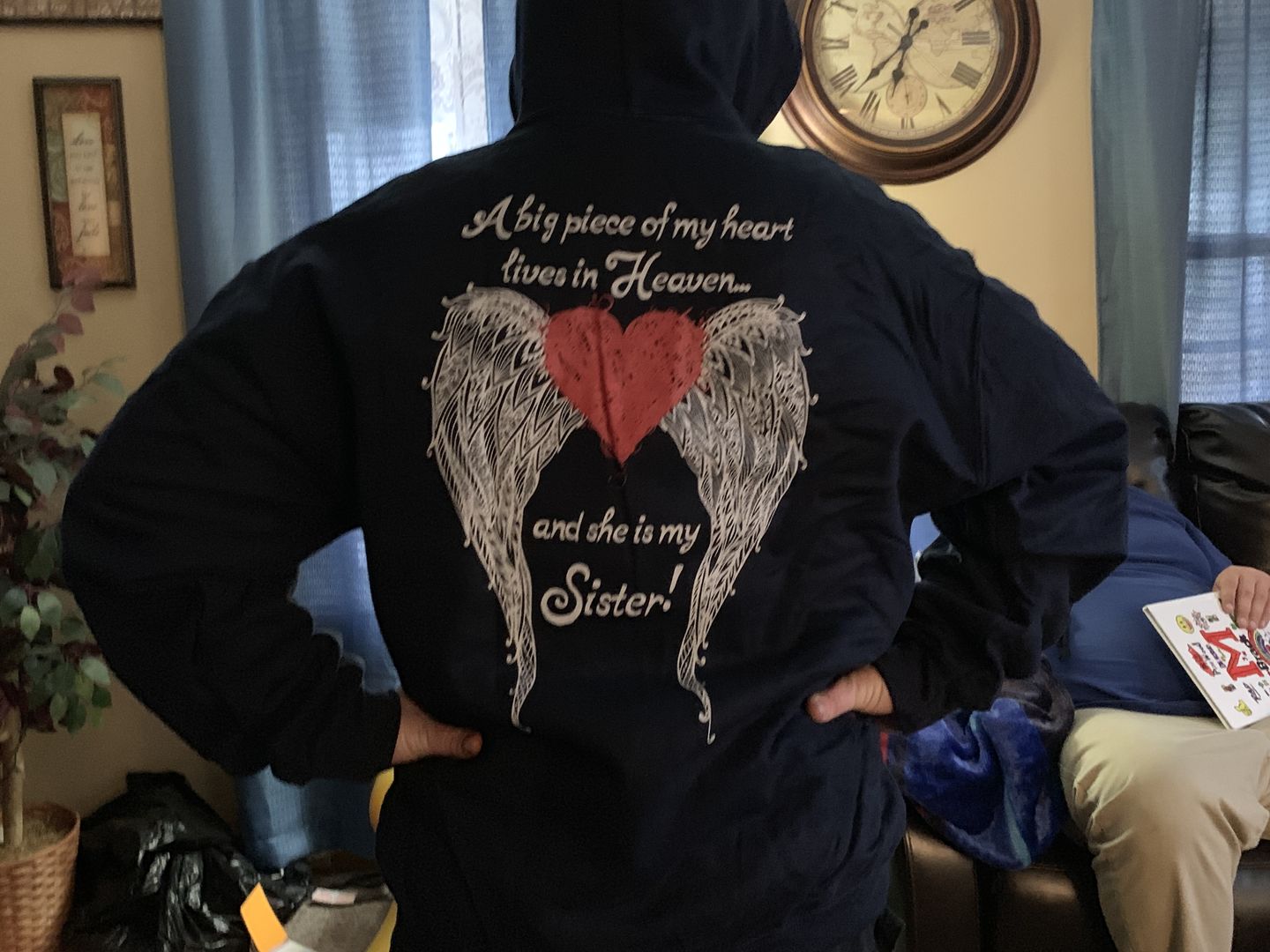 Customer photo review of Sister - A Big Piece of my Heart Hoodie