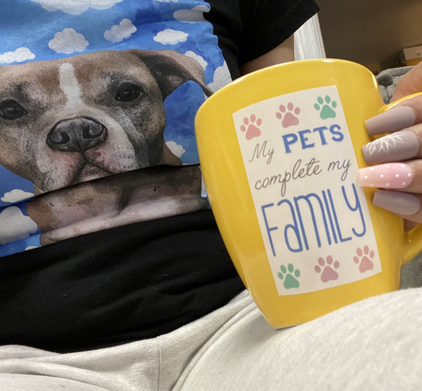 Customer photo review of Custom Pet Art Ladies Crew
