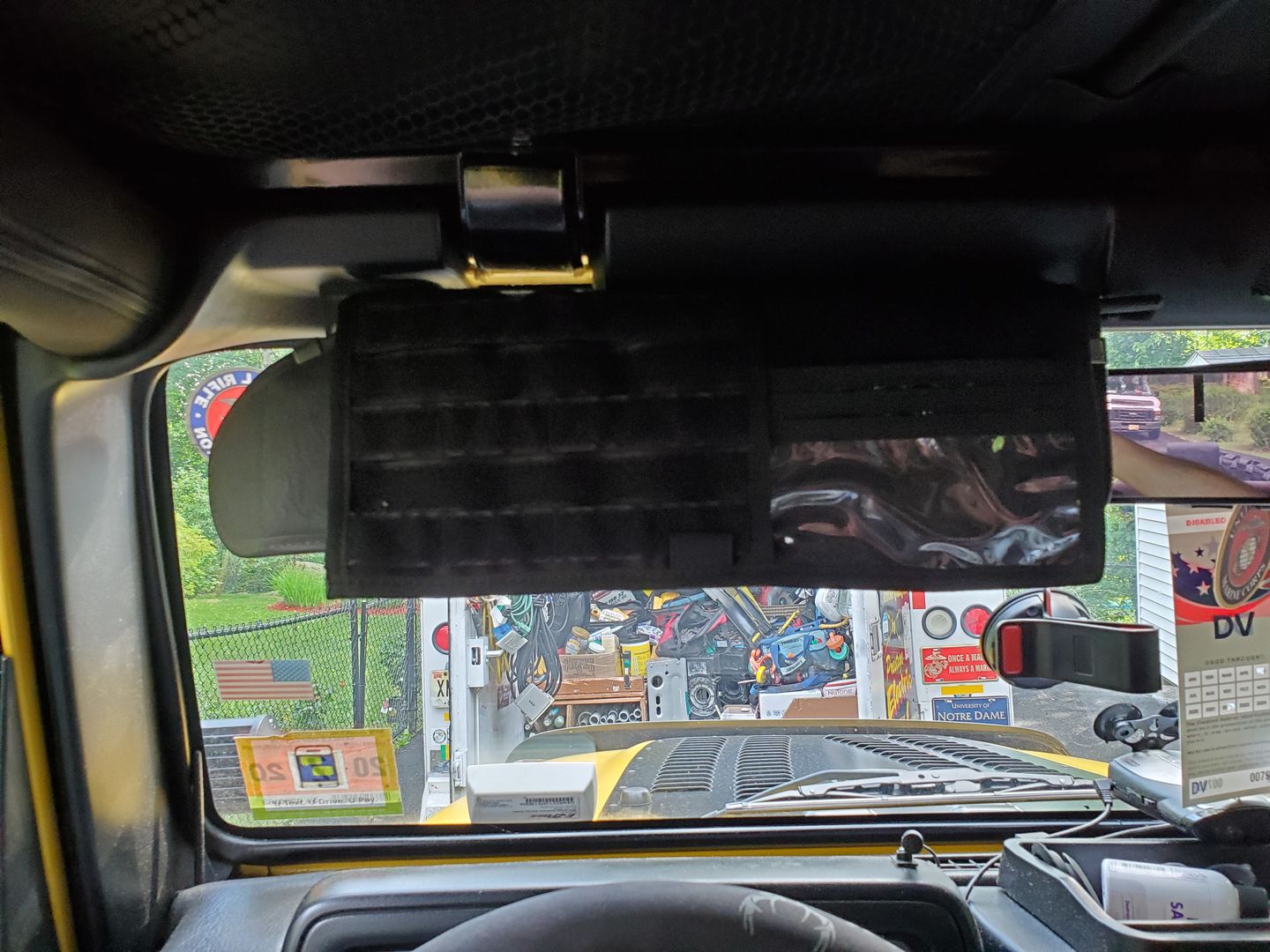 Customer photo review of Tactical MOLLE EDC Visor Panel v2