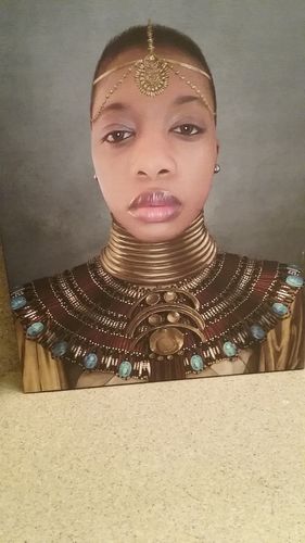 Customer photo review of The Nubian Queen - Custom Canvas