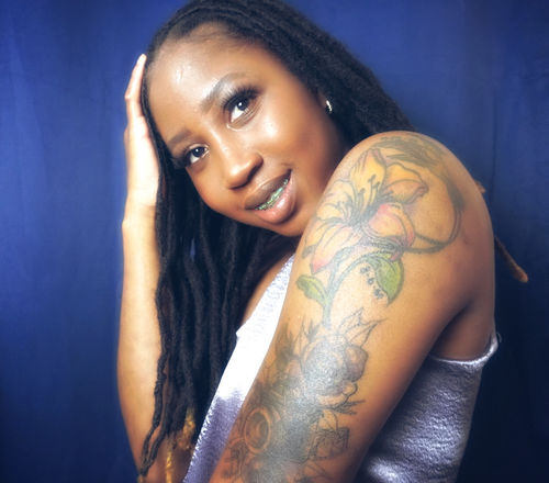 Customer photo review of Microfiber Turban Locs Towel