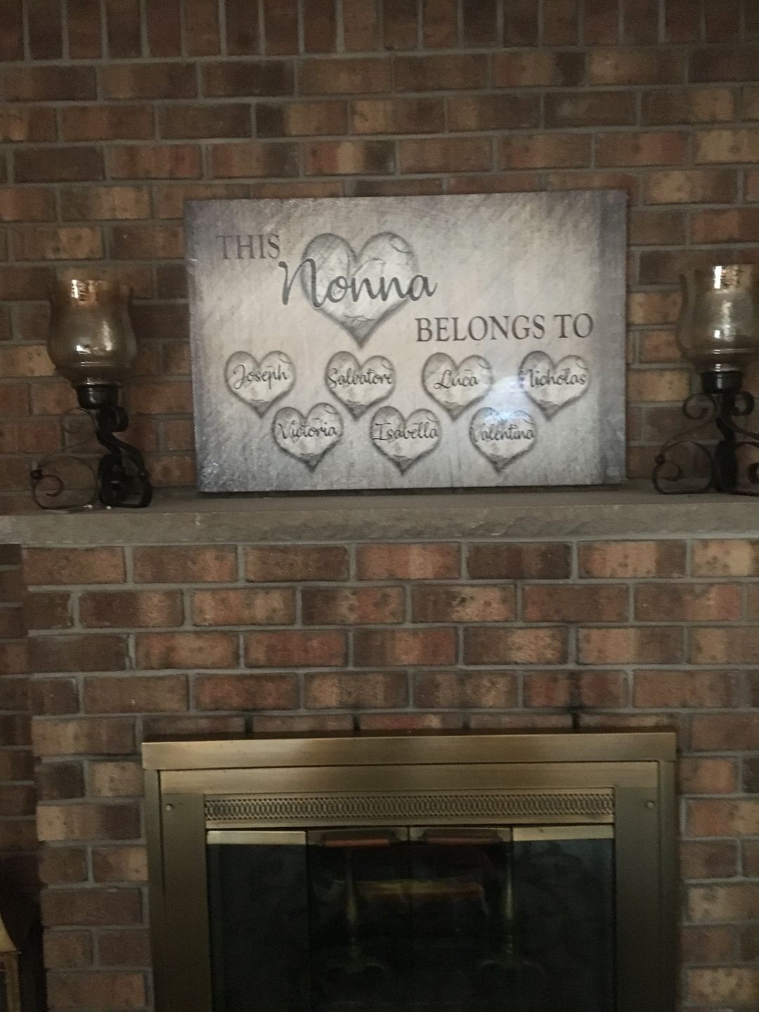 Customer photo review of Personalized "This Grandma Belongs To" Premium Canvas