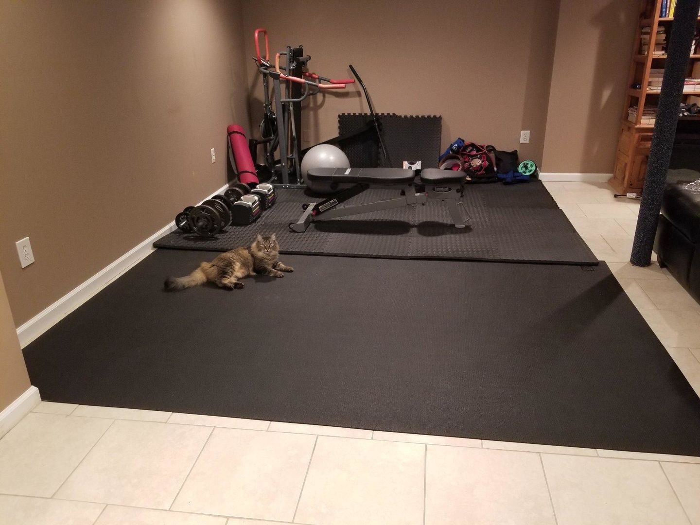 Customer photo review of GXMMAT Extra Large Exercise Mat 6'x10'