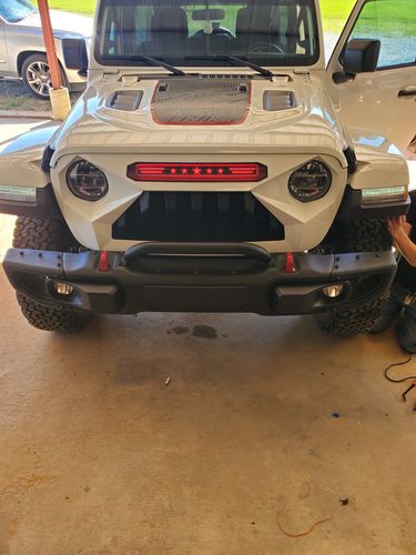 Customer photo review of Demon Grille w/ Red Star DRL(18-20 Jeep Wrangler JL & Gladiator)
