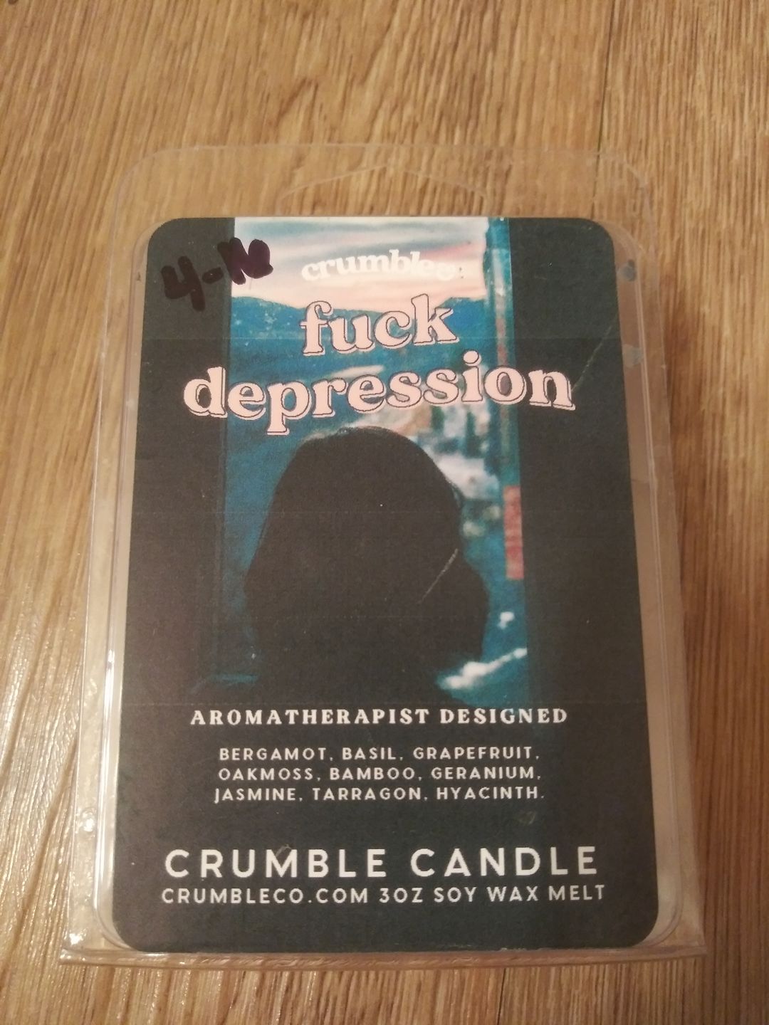 Customer photo review of Fuck Depression Wax Melts