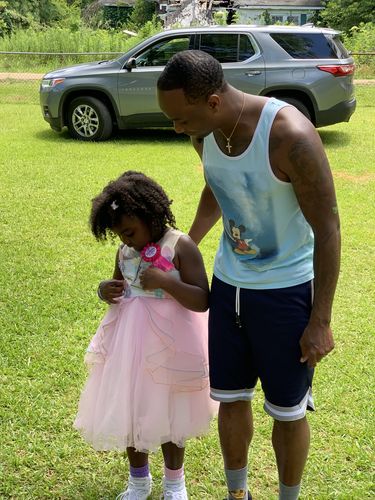 Customer photo review of 2.75 Carat CZ Cross 14K Gold IP Finish