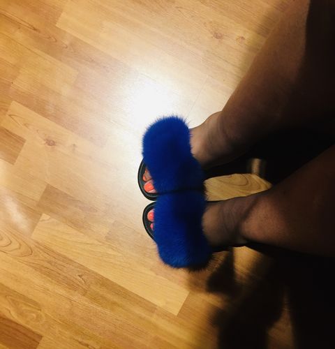 Customer photo review of Pantoletti® Originals aus echtem Fuchspelz Indoor/Outdoor