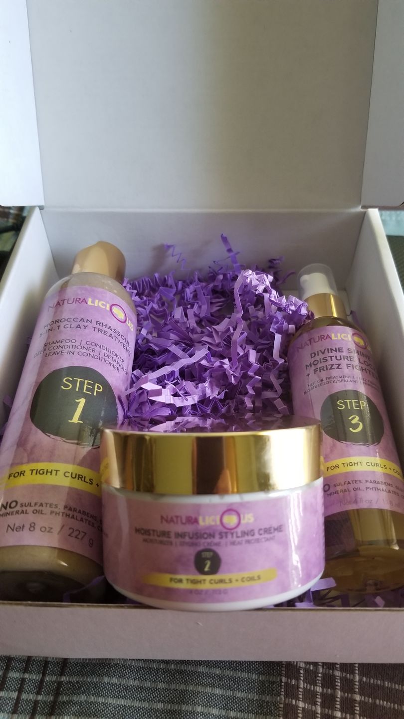 Customer photo review of Hello Gorgeous Hair Care System (For Tight Curls)