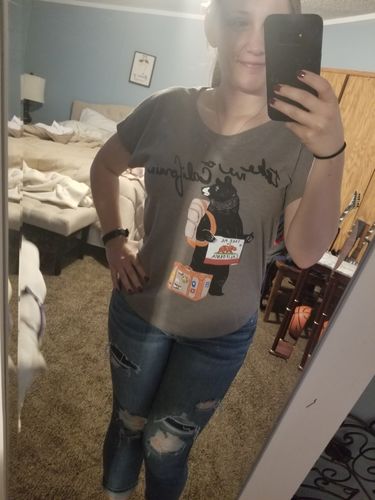 Customer photo review of Hitchhiker Flowy Venetian Grey Dolman