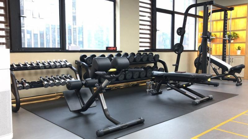 Customer photo review of GXMMAT Large Exercise Mat 6'x8'